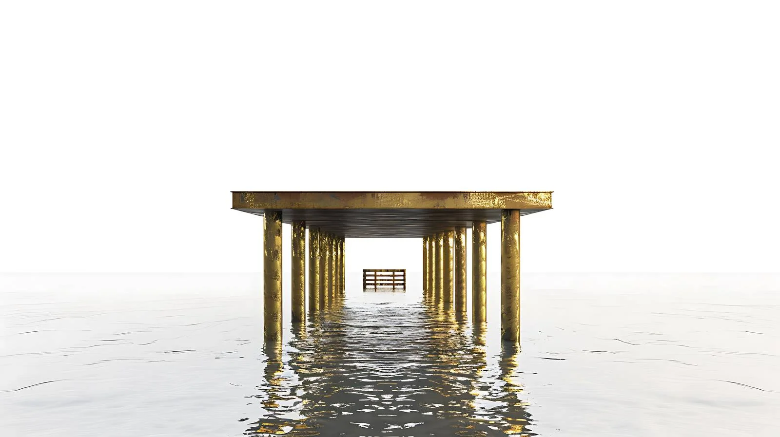 Elegant Gold Plated Bay Pier — free download from Dotvec
