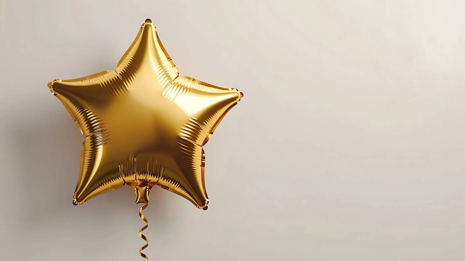 Gold Star Balloon on Bright Background — free download from Dotvec