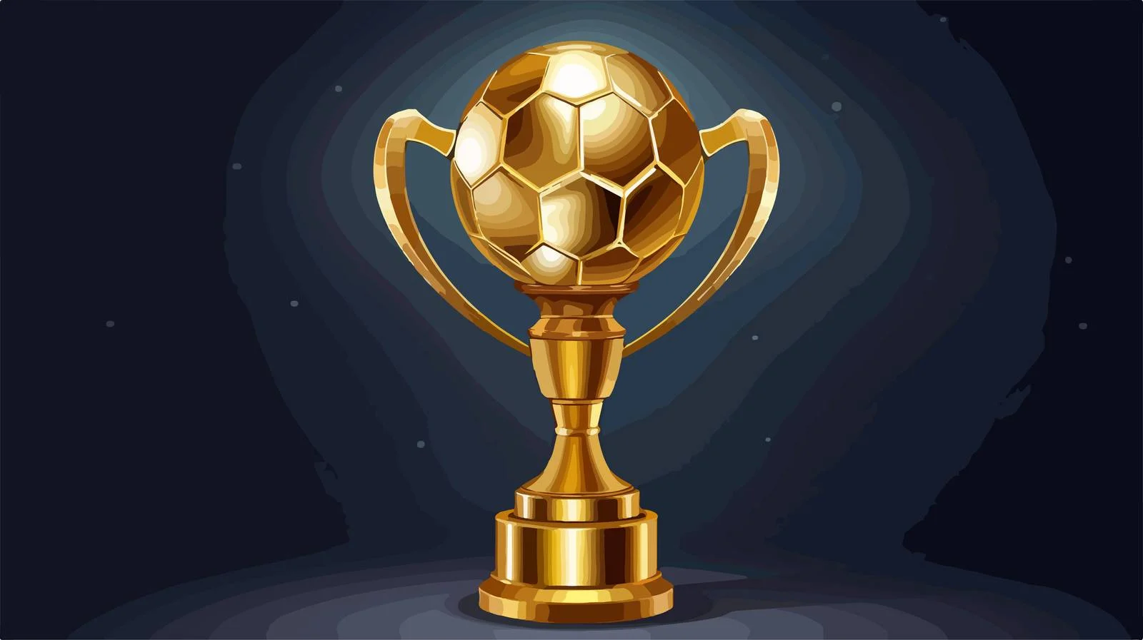 Exquisite Gold Soccer Trophy — free download from Dotvec