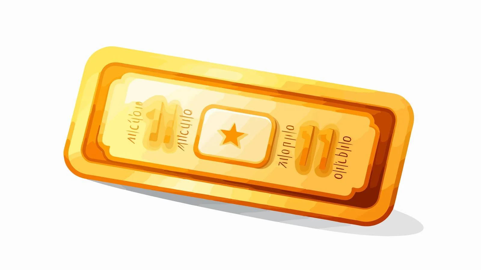 Golden Ticket Cartoon Illustration — free download from Dotvec