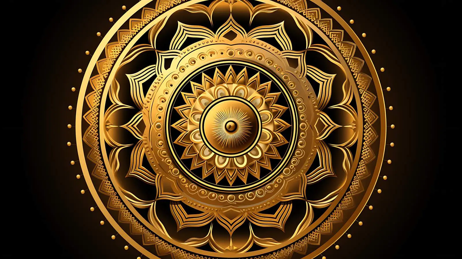 Arabian Mandala on Dark Background — free download from Dotvec