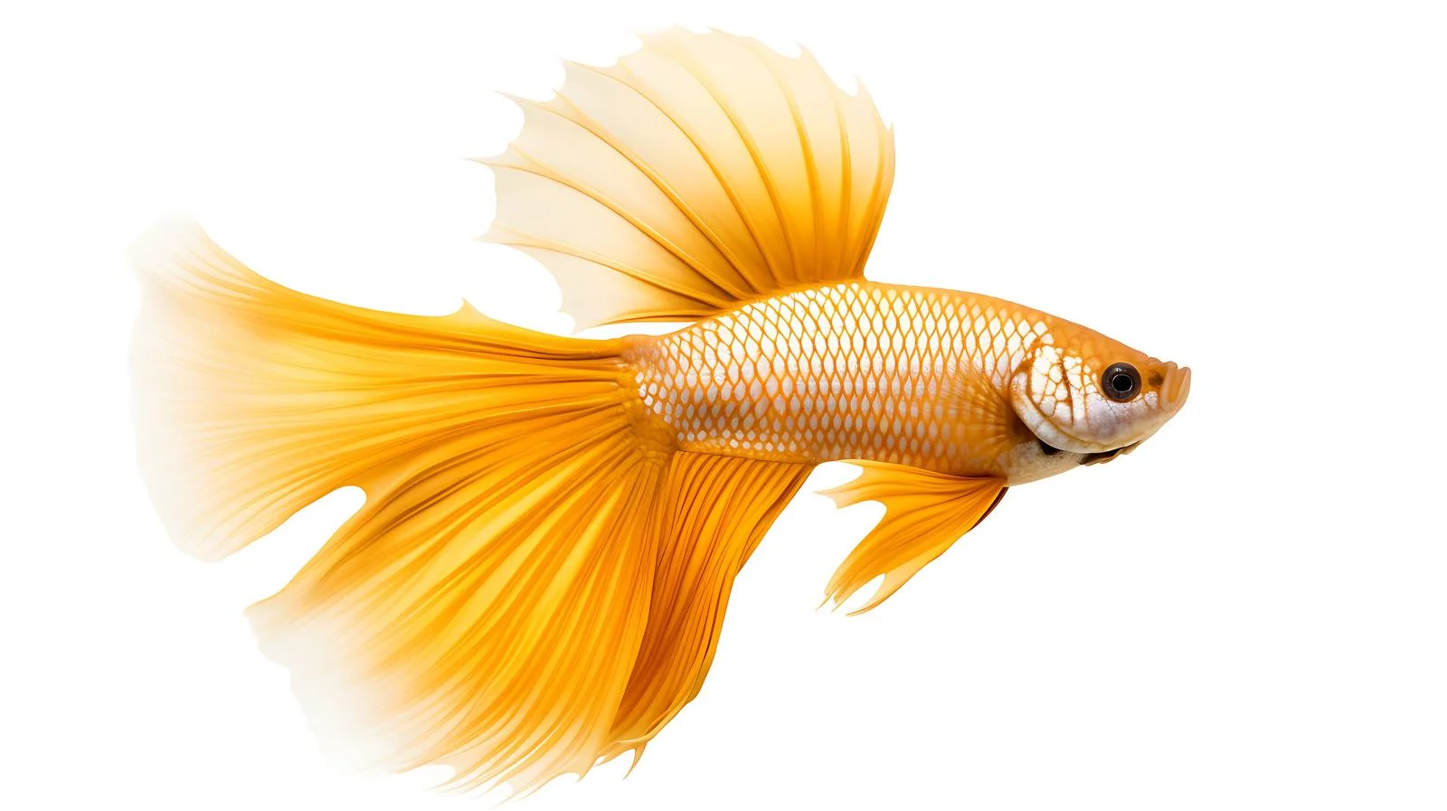Golden Betta Halfmoon Dumbo Ear Fish — free download from Dotvec