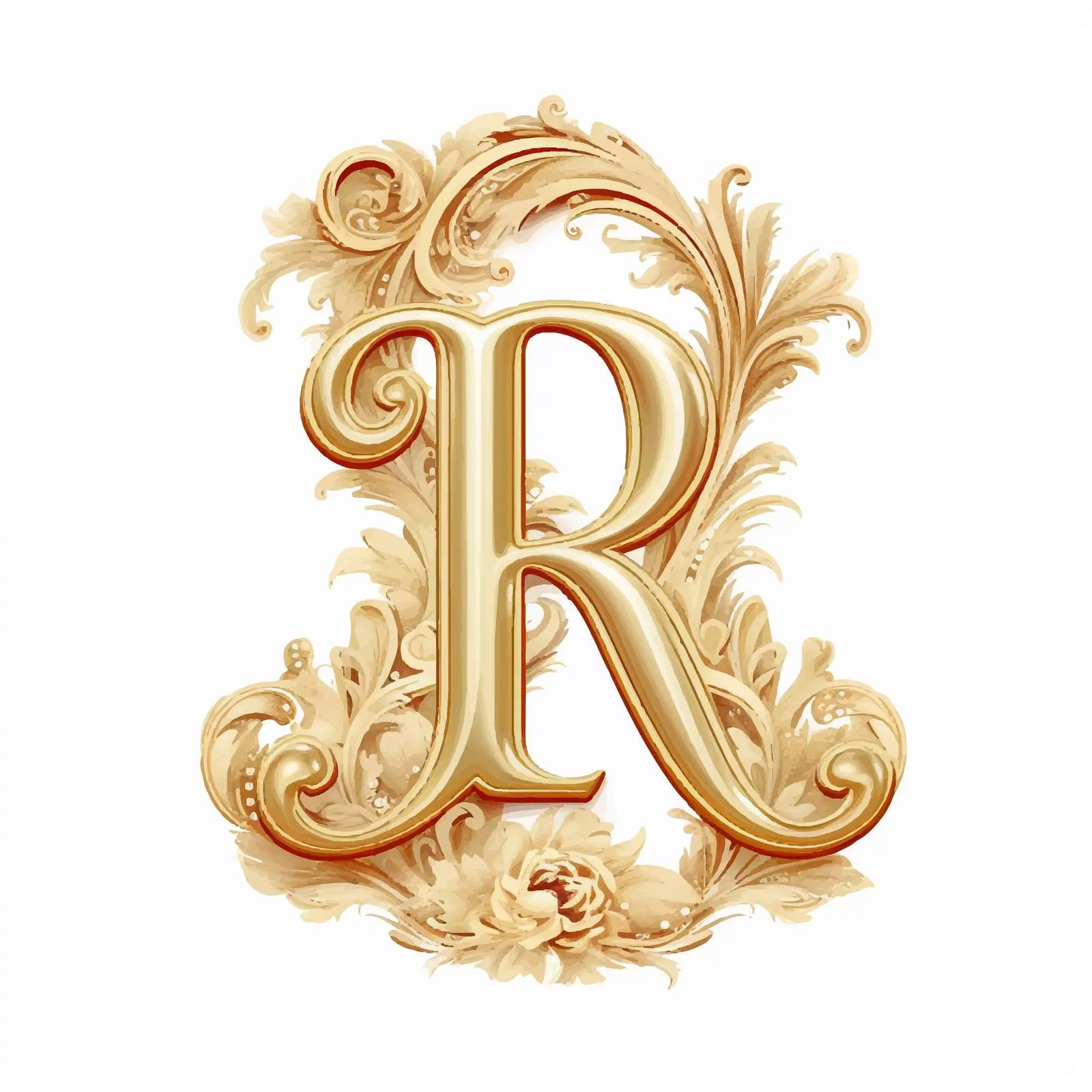 Bright Latin Letter R Scrapbook Tag Vector – free customizable design image from Dotvec