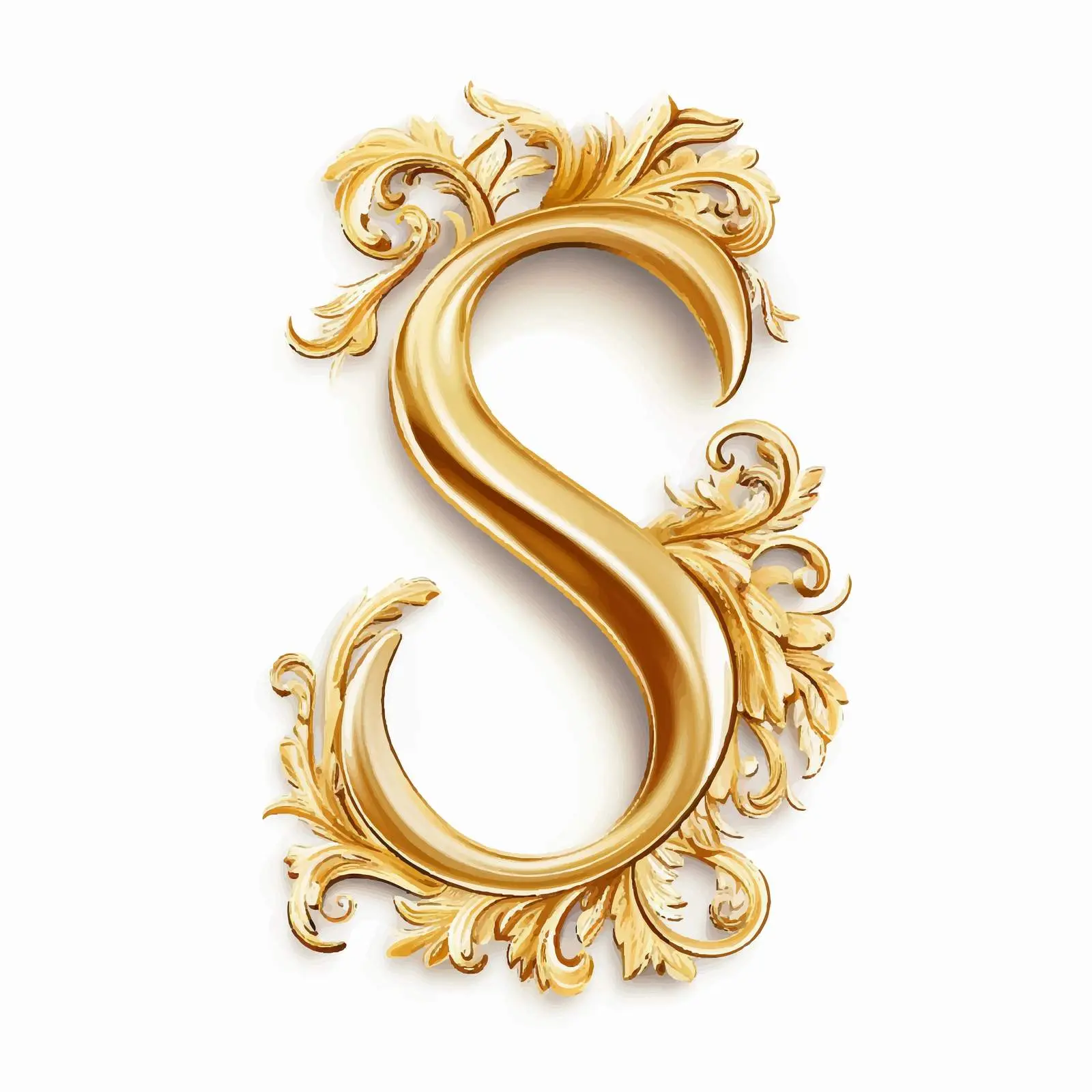 Bright Scrapbook Tag with Latin Letter S — free download from Dotvec