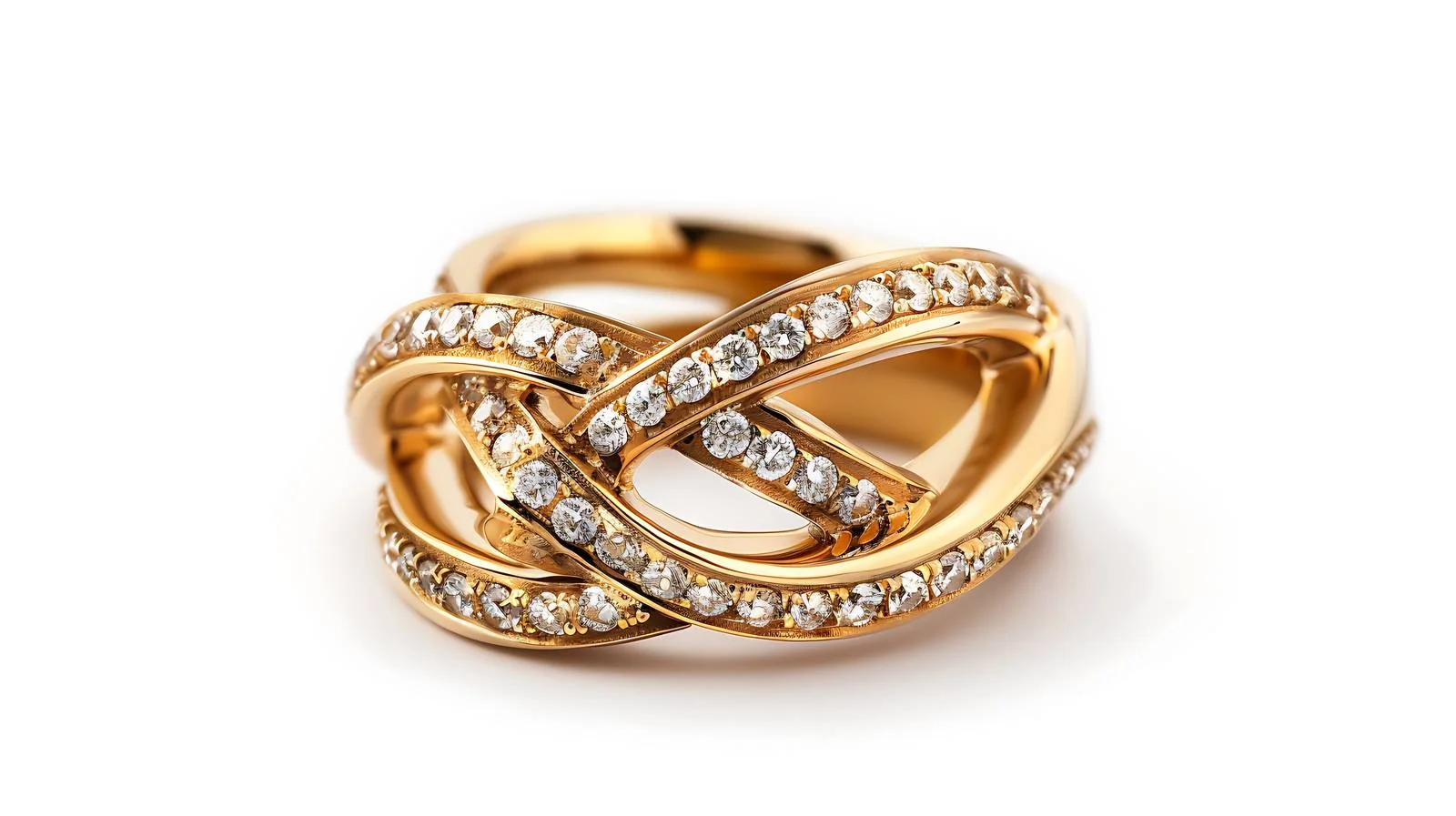 Exquisite Diamond Ring on White Background — free download from Dotvec