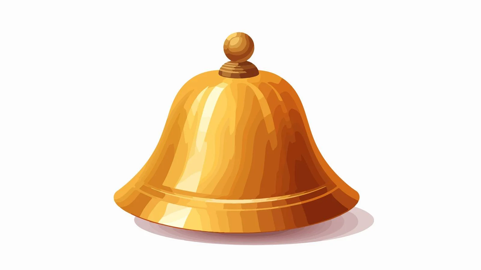 Elegant Golden Hand Bell — free download from Dotvec