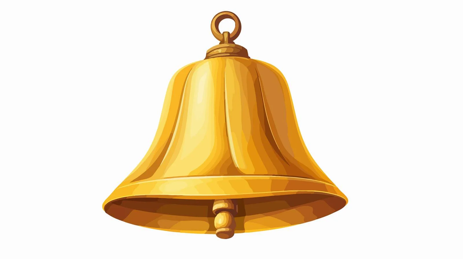 Elegant Golden Hand Bell — free download from Dotvec