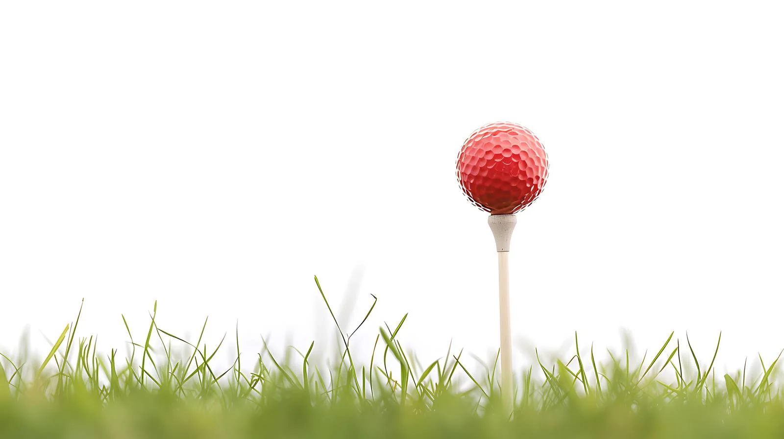 Professional Golf Ball on Tee with Blurred Background — free download from Dotvec