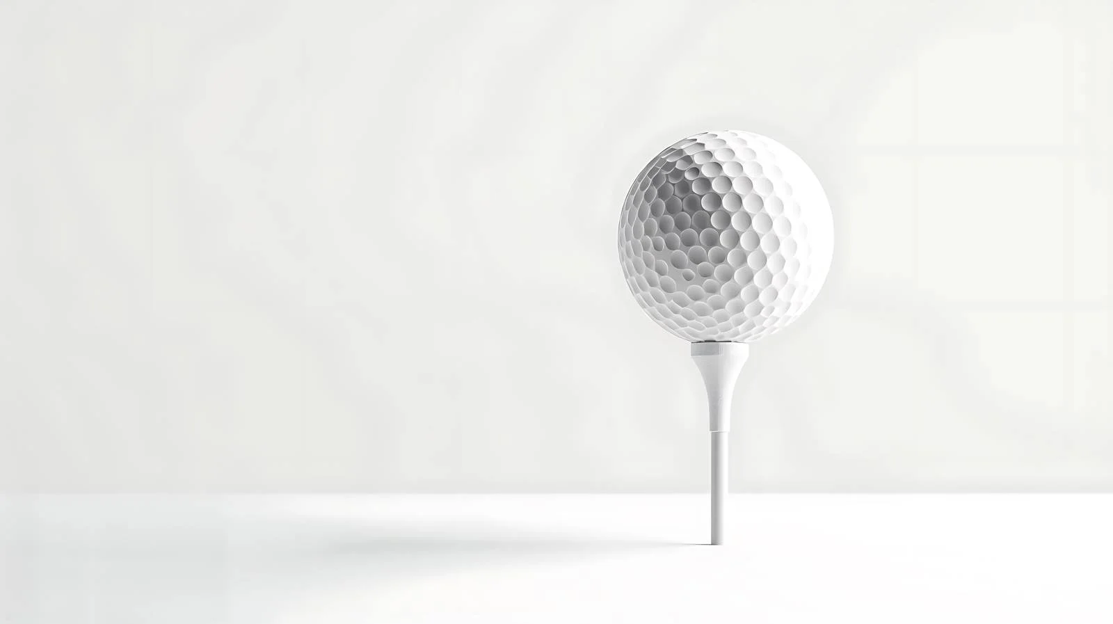 Focused Golf Ball on Tee Scene — free download from Dotvec