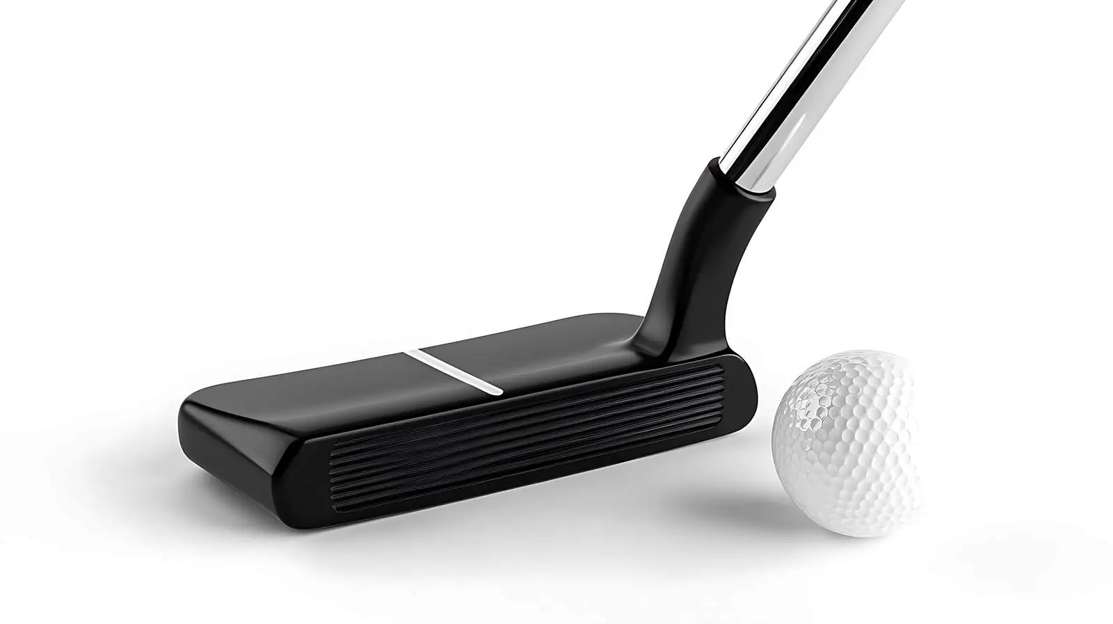 Golf Putter and Ball on White — free download from Dotvec