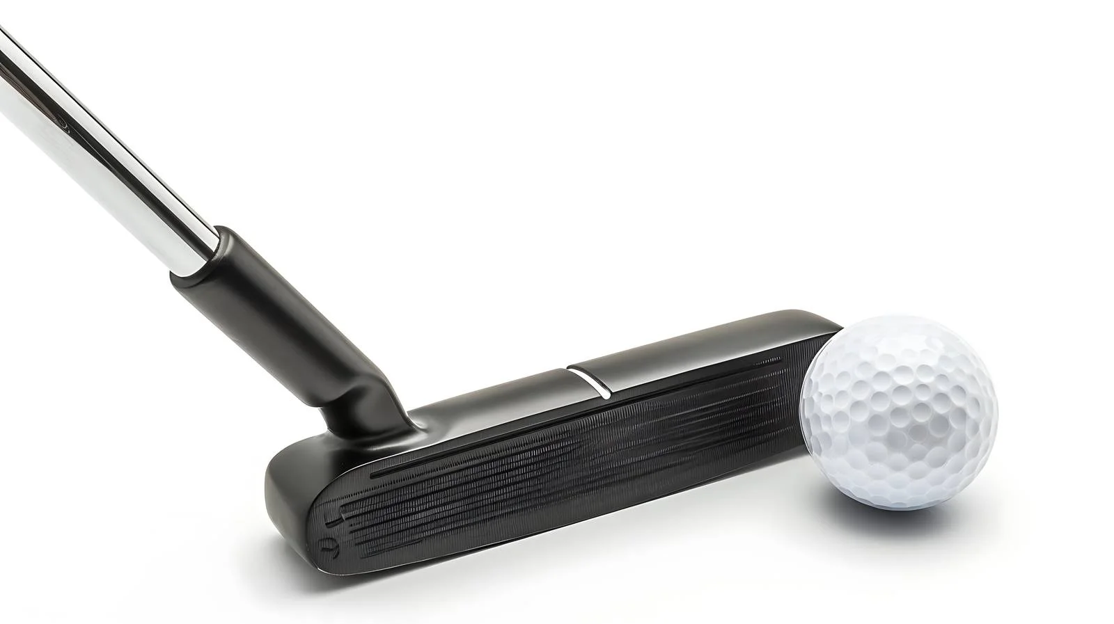 Premium Golf Putter and Ball on White — free download from Dotvec