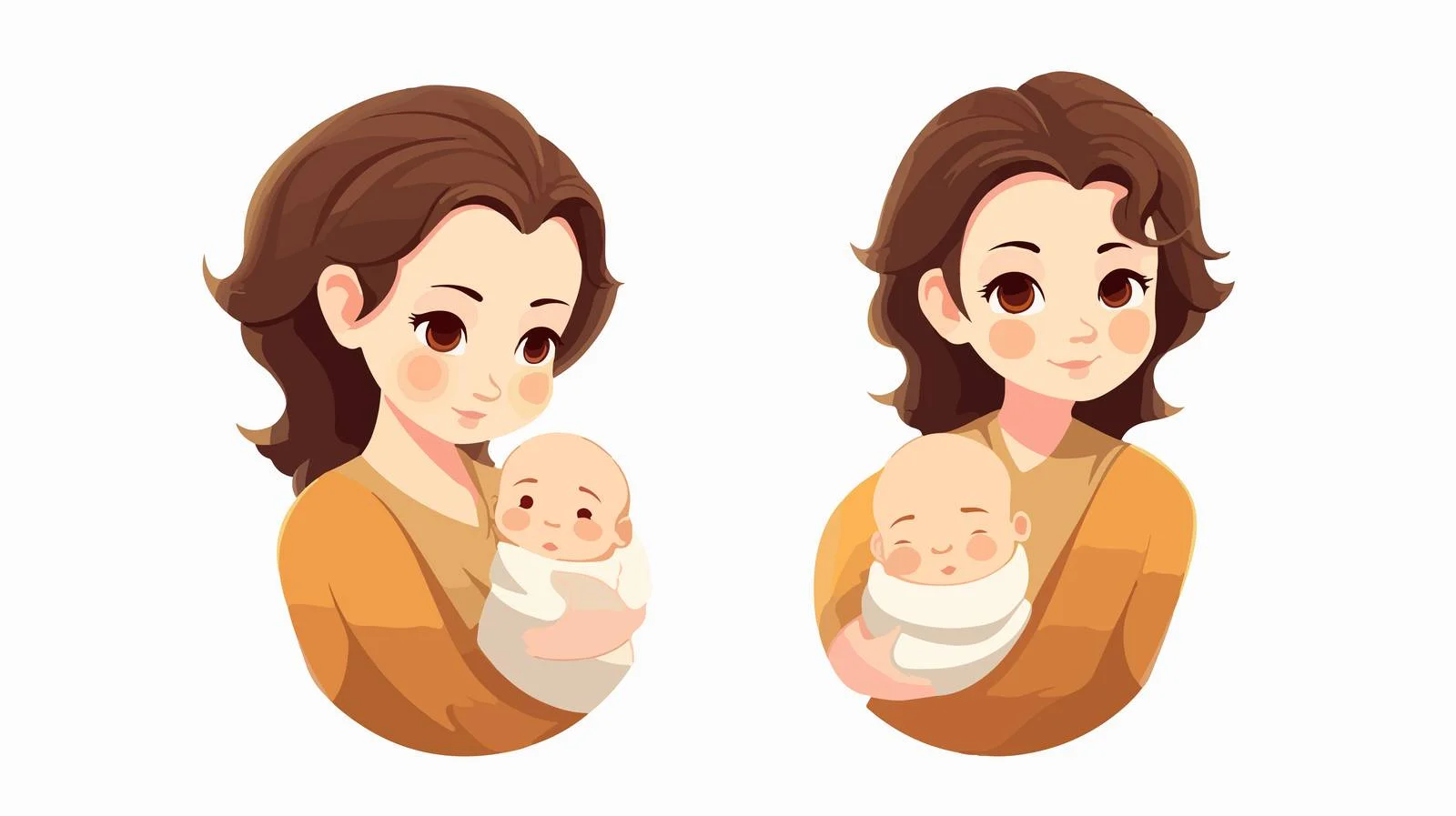 Proper Baby Holding Techniques Cartoon — free download from Dotvec