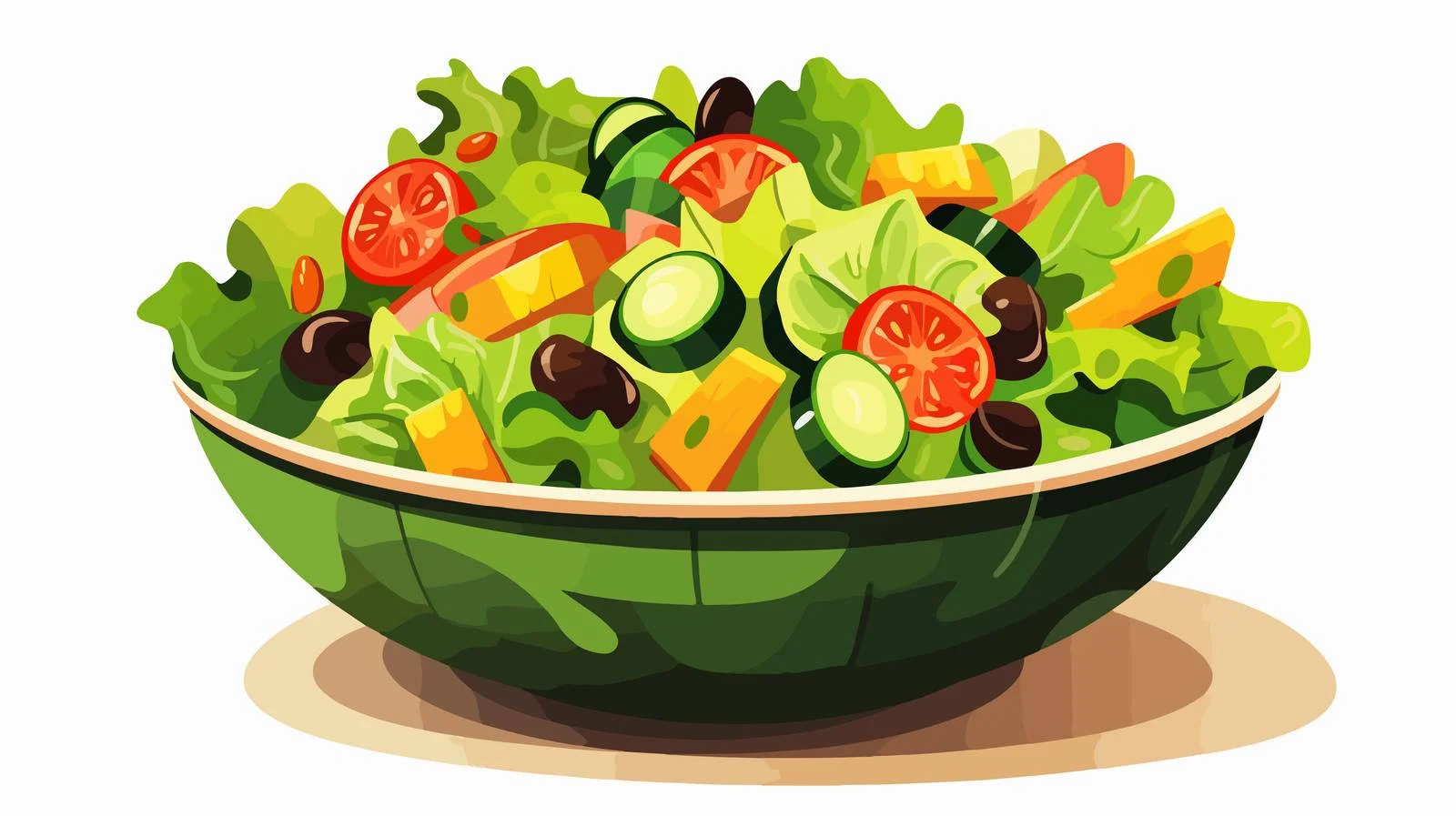 Nutritious Salad with Fresh Ingredients — free download from Dotvec