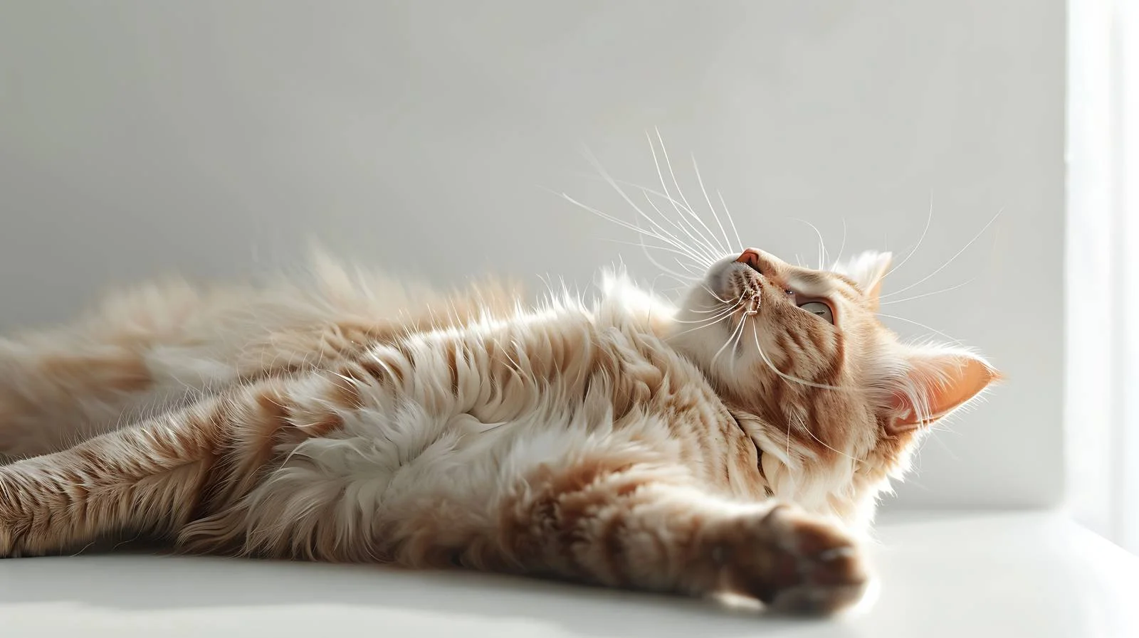 Majestic feline rests on light surface — free download from Dotvec