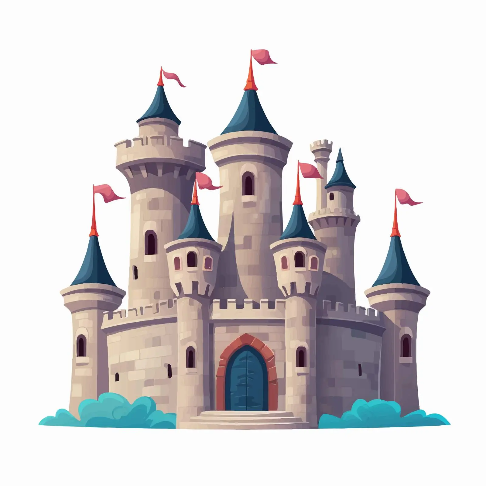 Gorgeous Medieval Castle Fairytale Fortress — free download from Dotvec