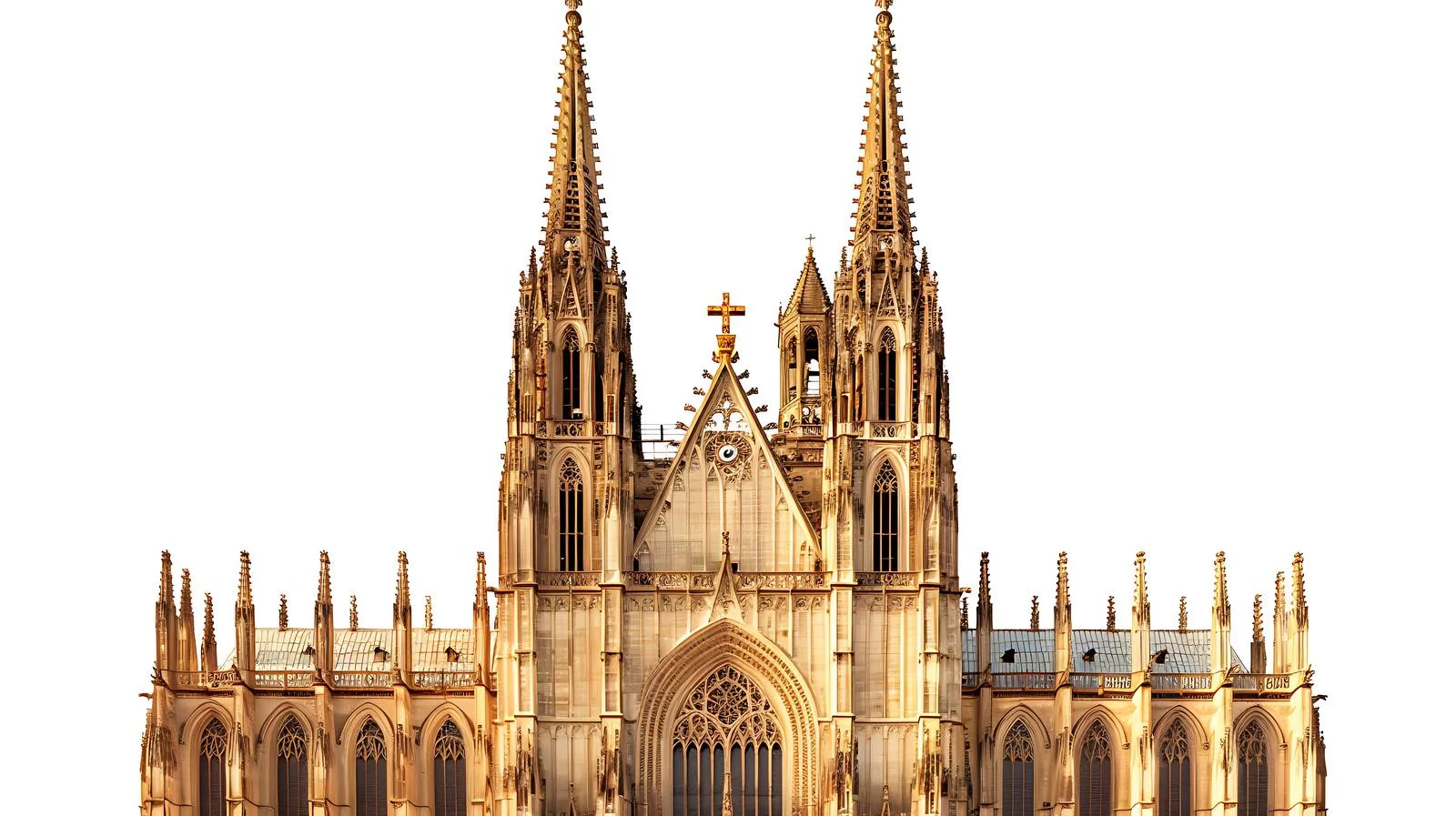 Gothic Sunrise Cathedral Barcelona Spain — free download from Dotvec