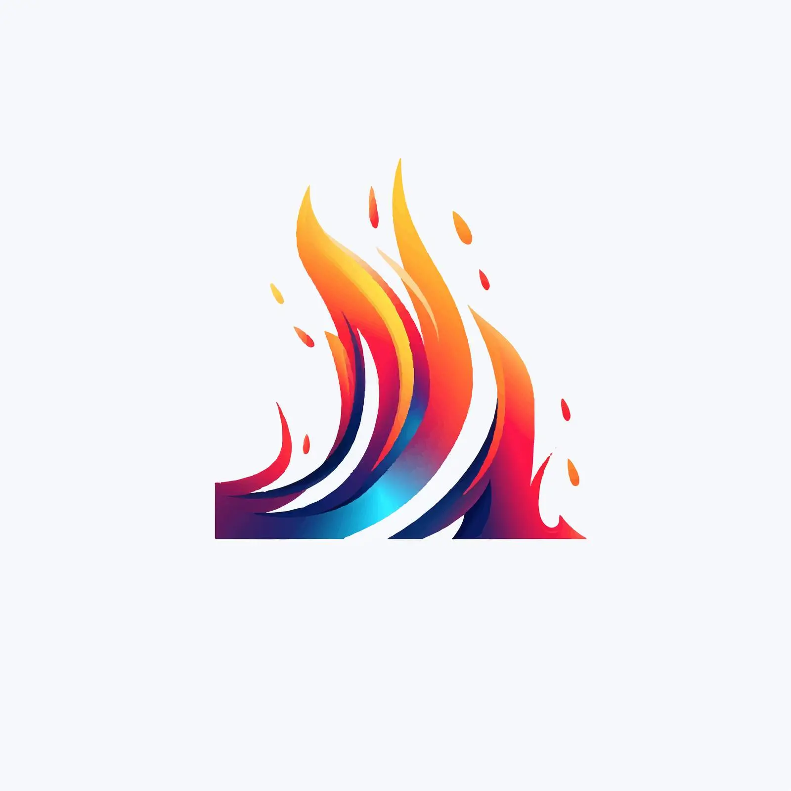Gradient Attack Logo Design Vector Illustration — free download from Dotvec