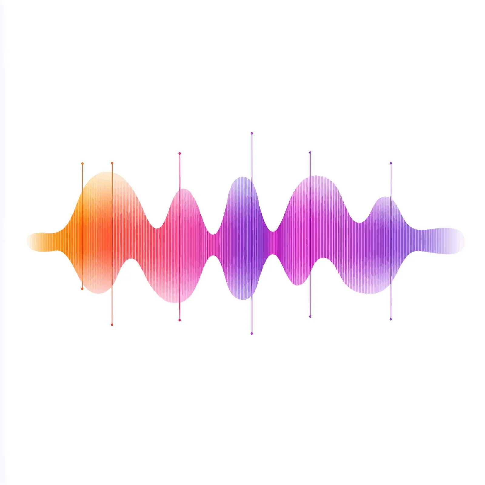 Colorful Sound Wave and Voice Track Vector – free recording image from Dotvec