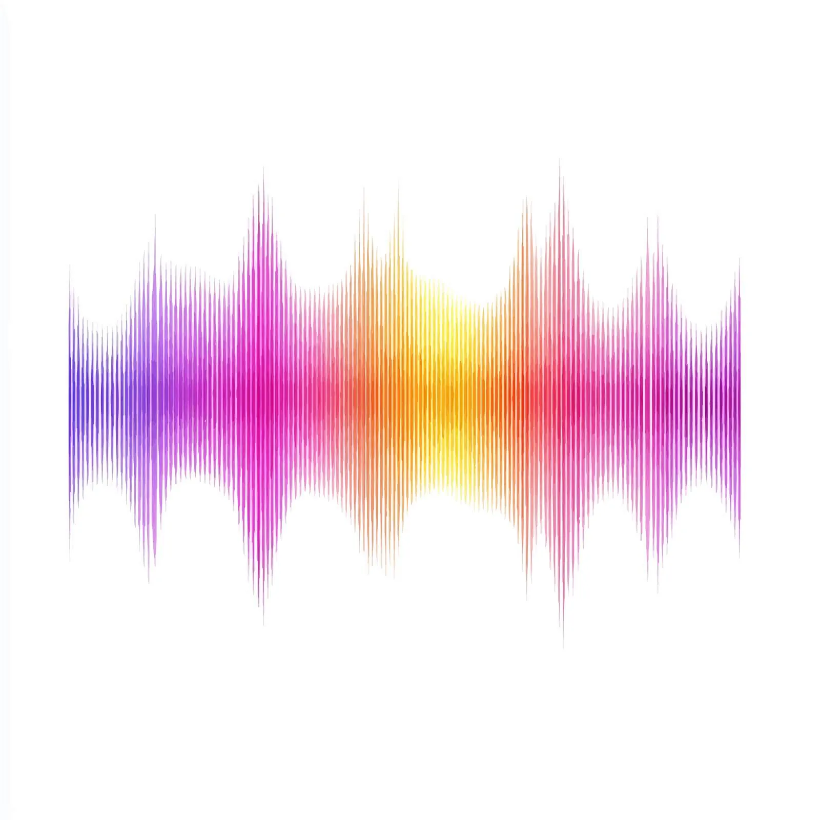 Colorful Gradient Sound Wave Vector Design – free recording image from Dotvec