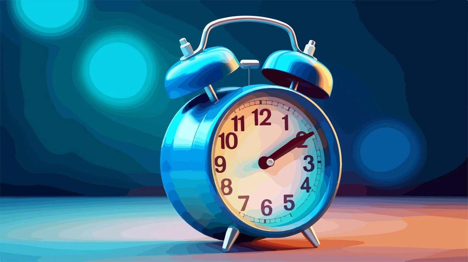 Modern Alarm Clock Illustration — free download from Dotvec