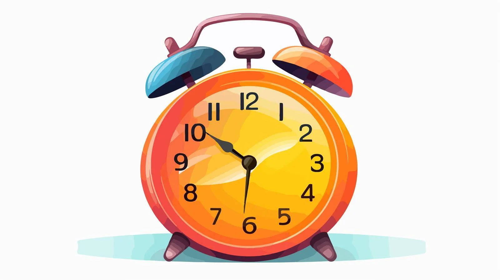 Colorful Alarm Clock Illustration — free download from Dotvec