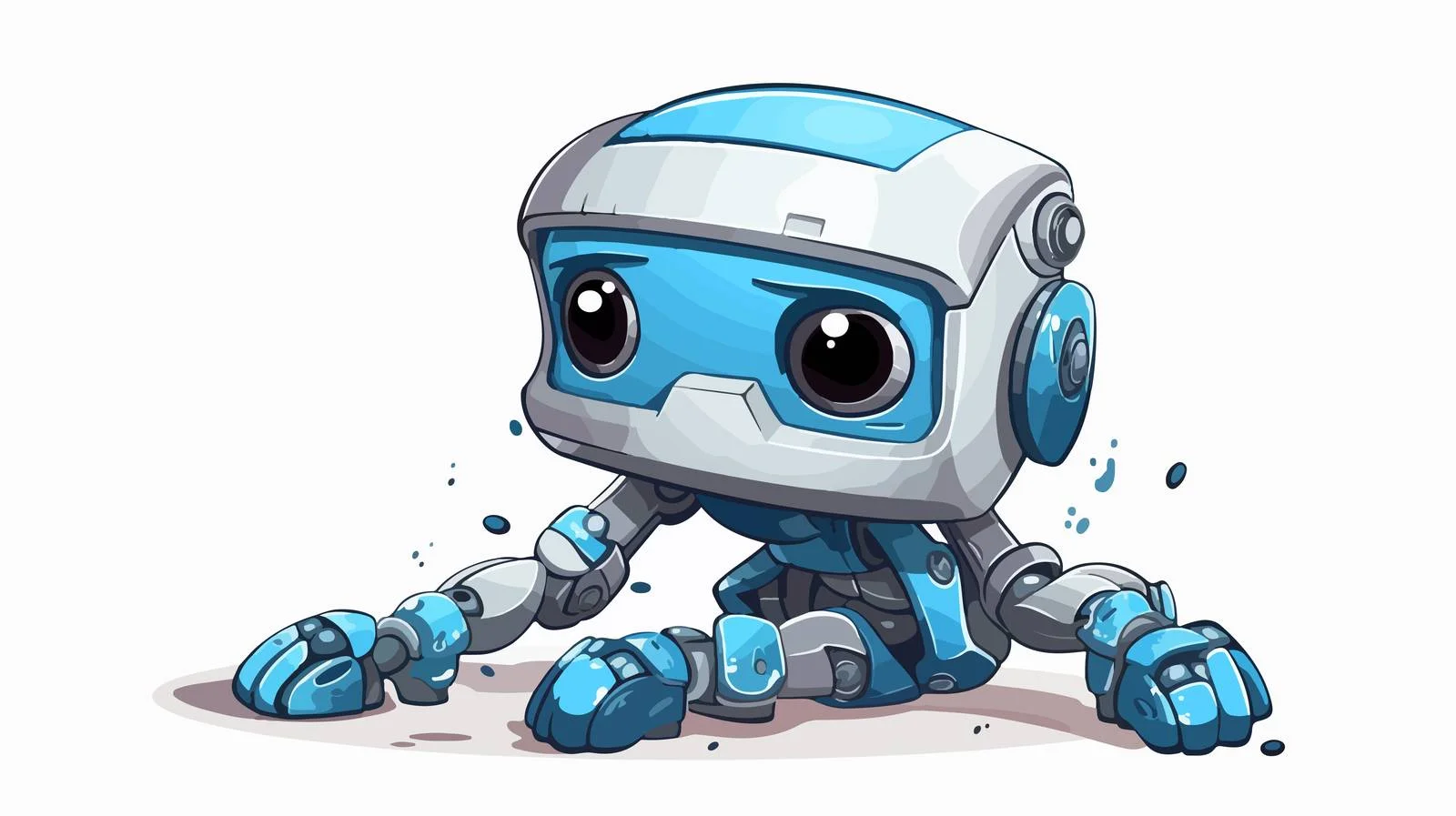 Robot Malfunction Cartoon Illustration — free download from Dotvec