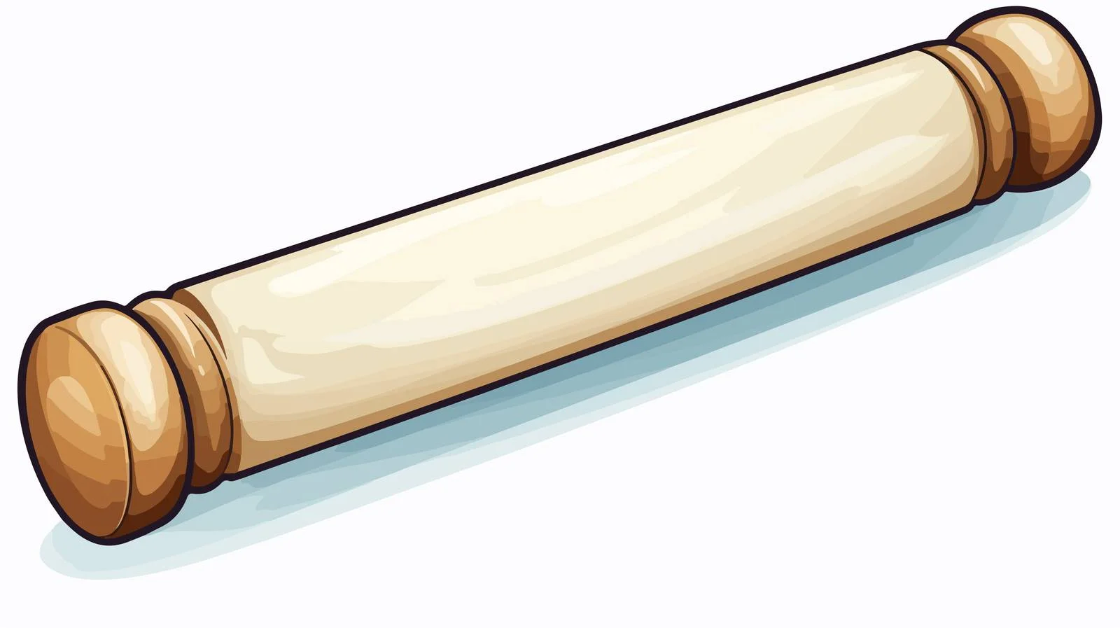 Rolling Pin Cartoon Illustration — free download from Dotvec
