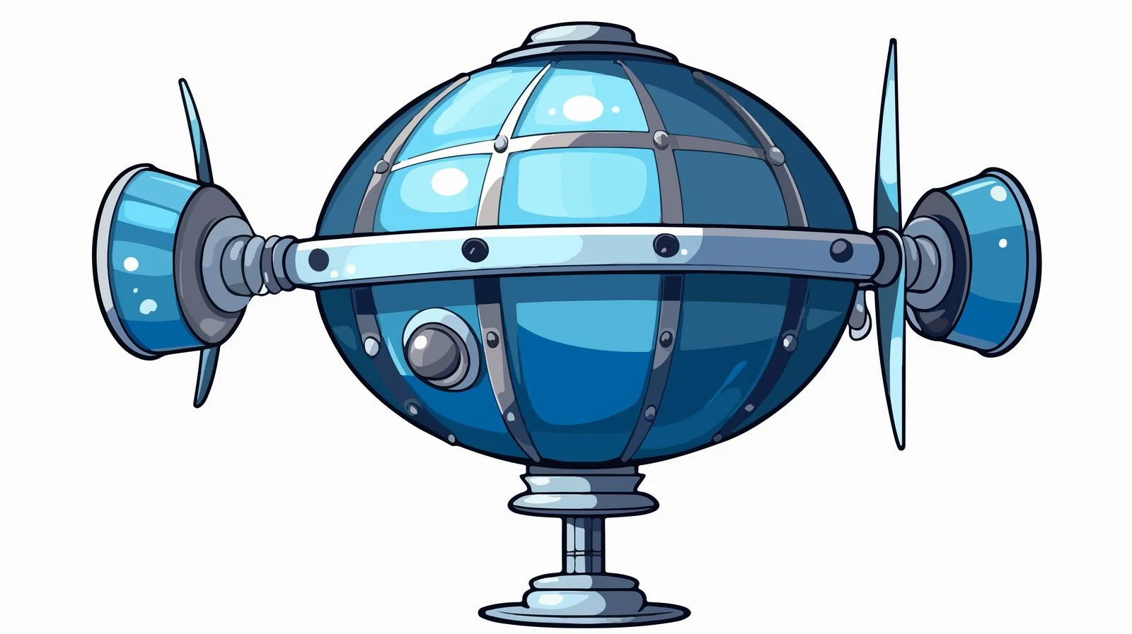 Cartoon Satellite Illustration — free download from Dotvec