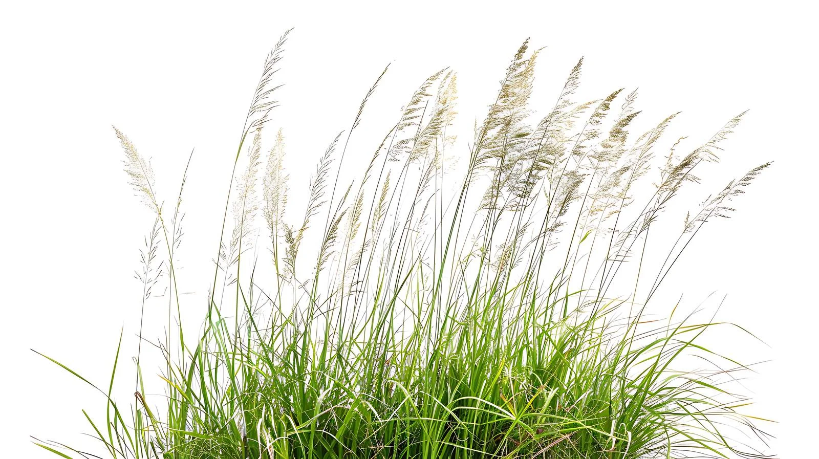 Serene Gram Grassland on White Background — free download from Dotvec