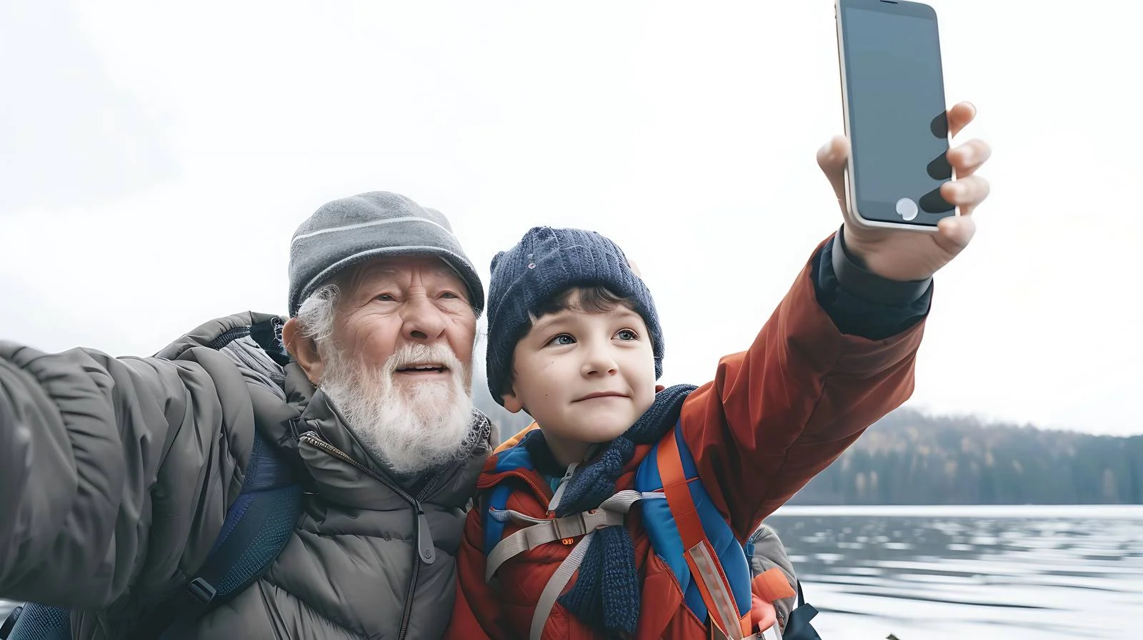 Multi-Generational Selfie Moment — free download from Dotvec