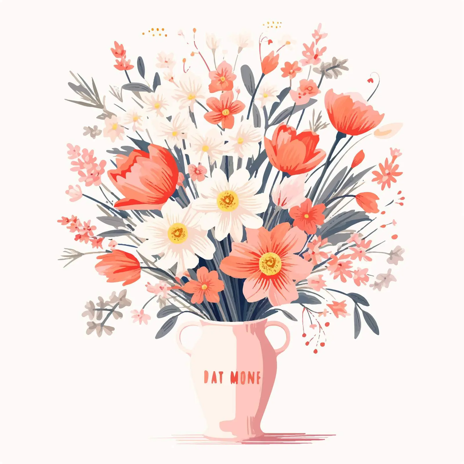 Mother's Day Greeting Card Vector Design — free download from Dotvec