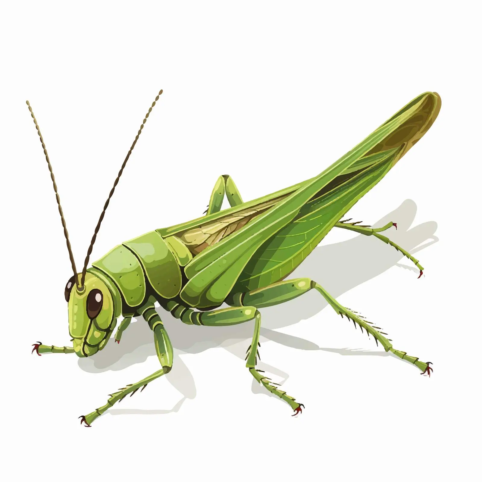 Grasshopper Line Vector Illustration on White Background — free download from Dotvec