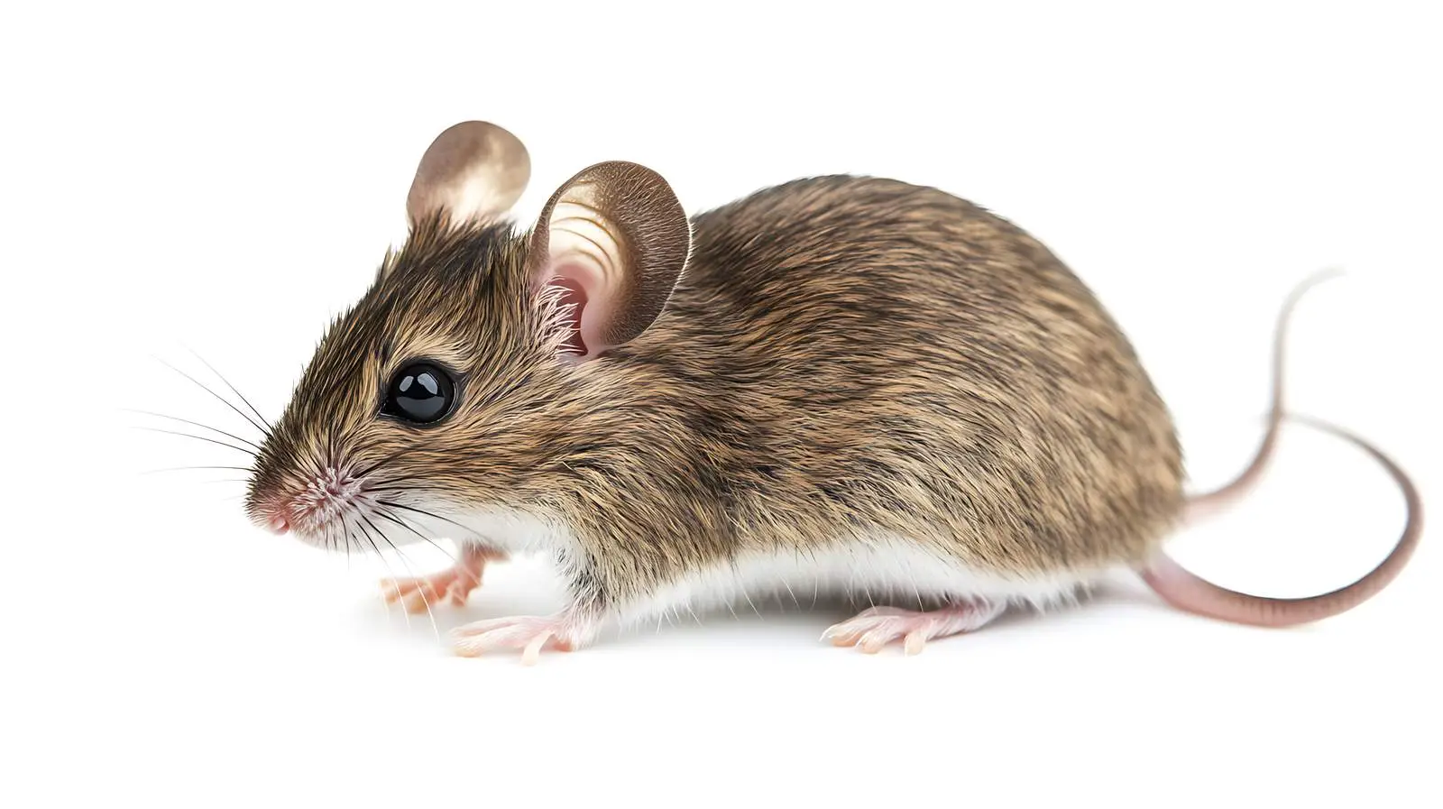 Gray House Mouse on White Background — free download from Dotvec