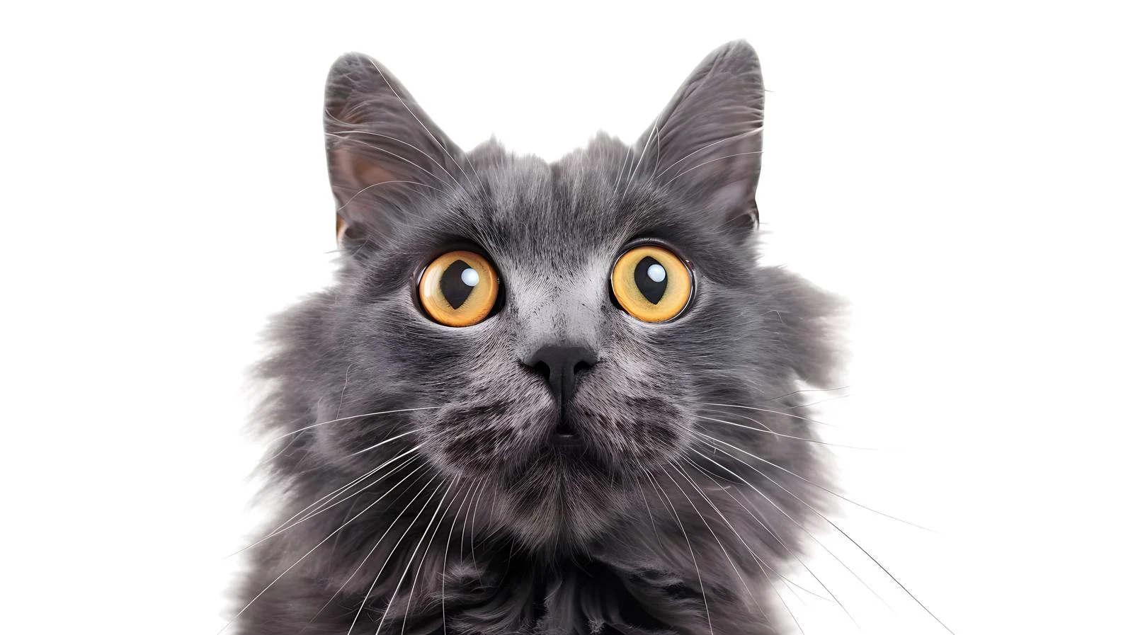 Distinguished Gray Nibelung Russian Cat Portrait – free russian image from Dotvec