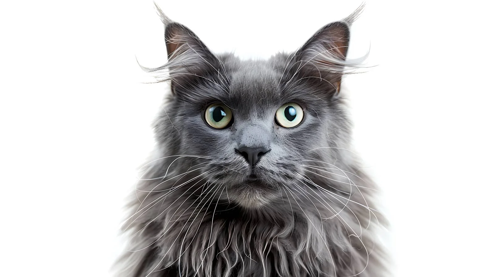 Distinguished Russian Nibelung Cat with Mustache — free download from Dotvec