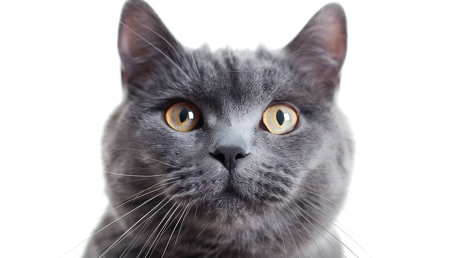Majestic Gray Nibelung Russian Cat Portrait — free download from Dotvec