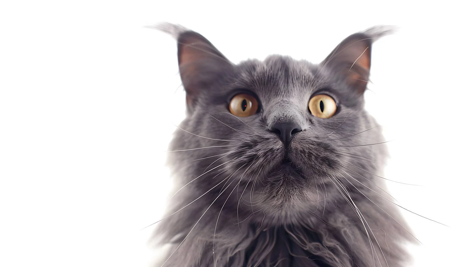 Majestic Nibelung Russian Cat with Mustache — free download from Dotvec