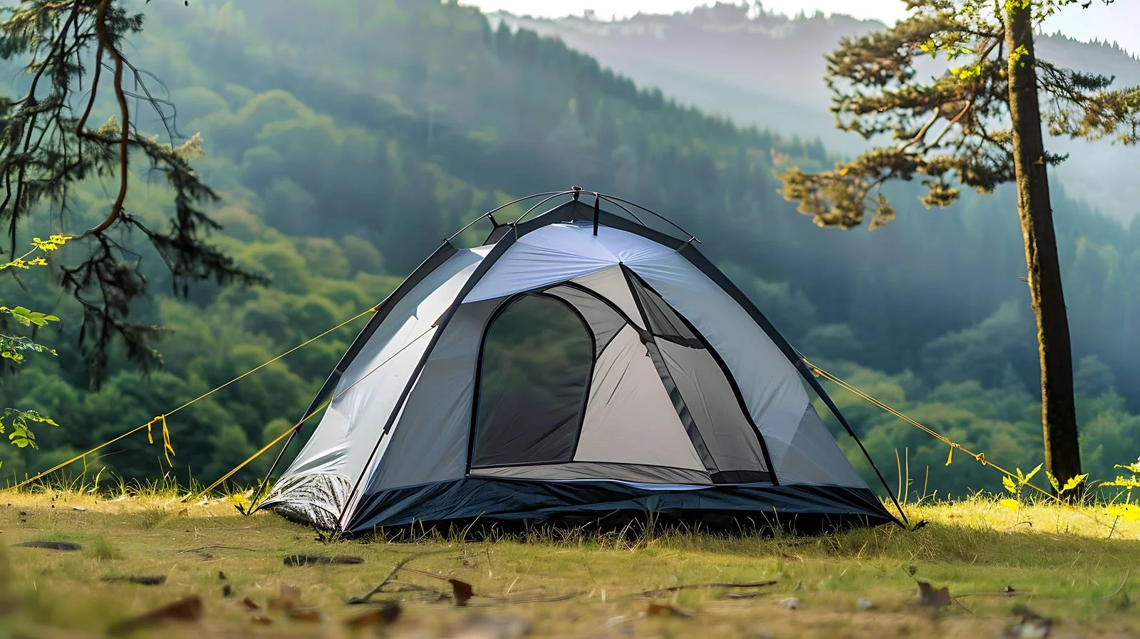 Forest Camping Tent View — free download from Dotvec
