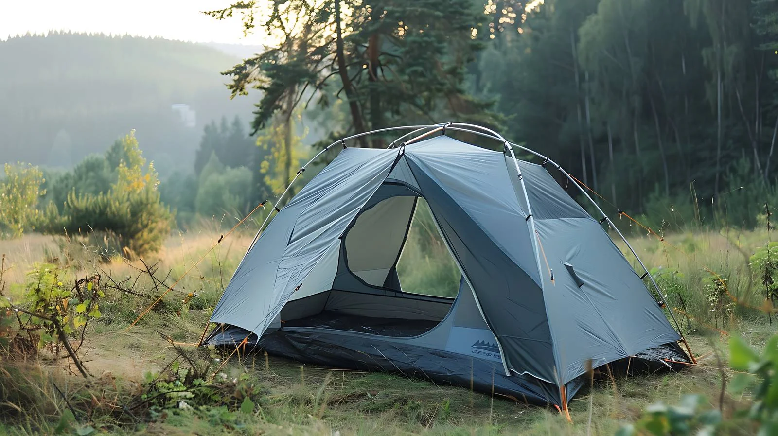 Forest Camping Tent View Behind — free download from Dotvec