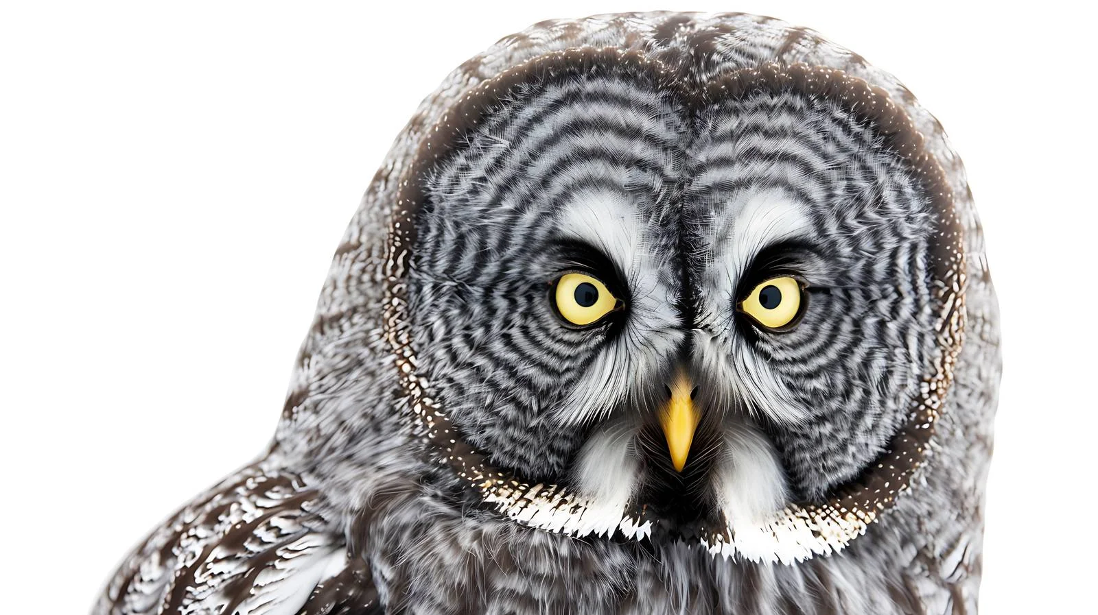 Majestic Great Grey Owl Close Up — free download from Dotvec