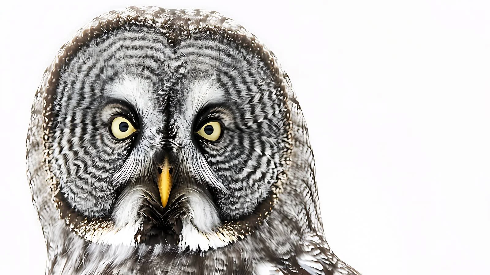 Magnificent Great Grey Owl Close-Up — free download from Dotvec