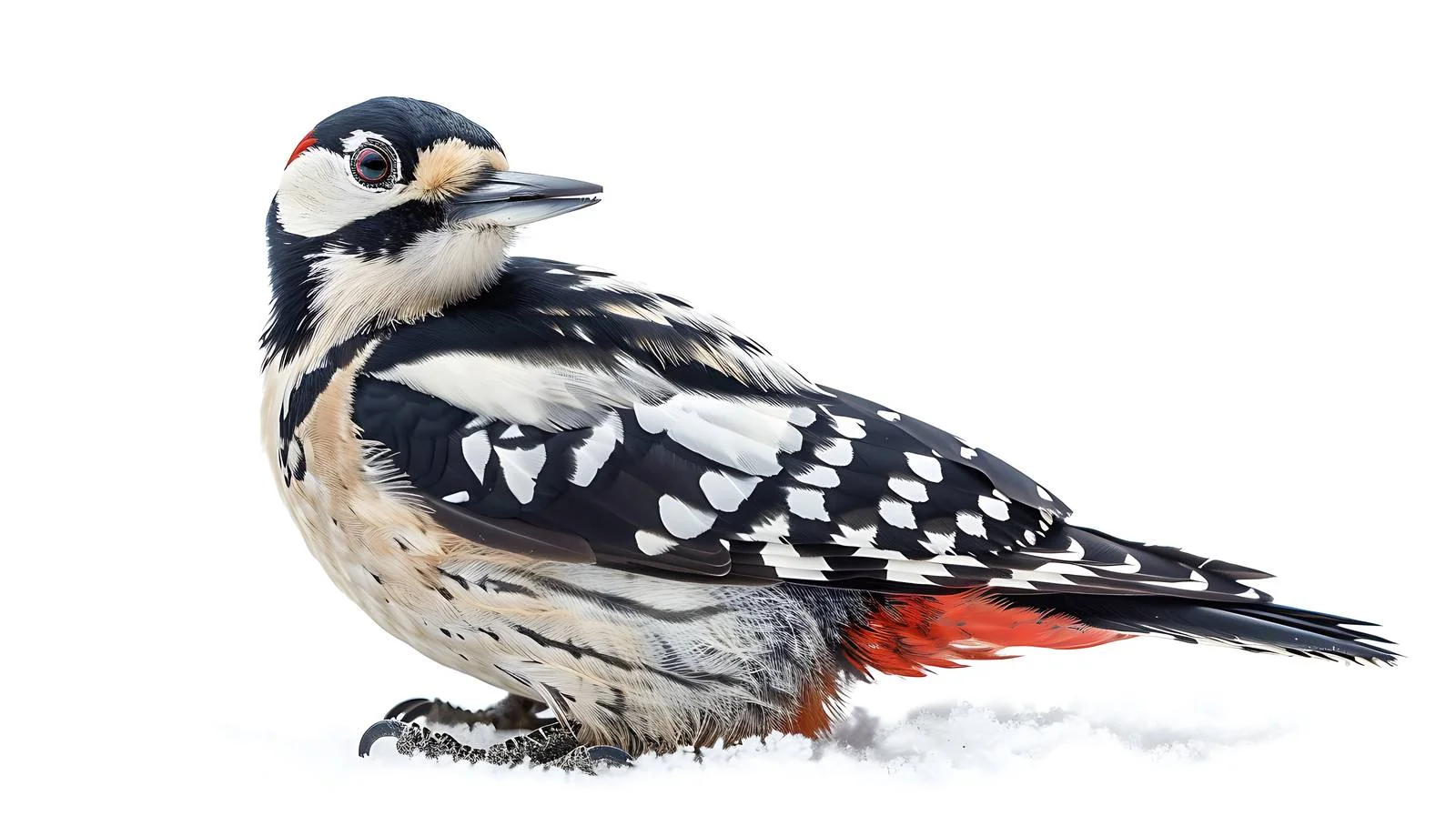 Isolated Great Spotted Woodpecker Wildlife Portrait — free download from Dotvec