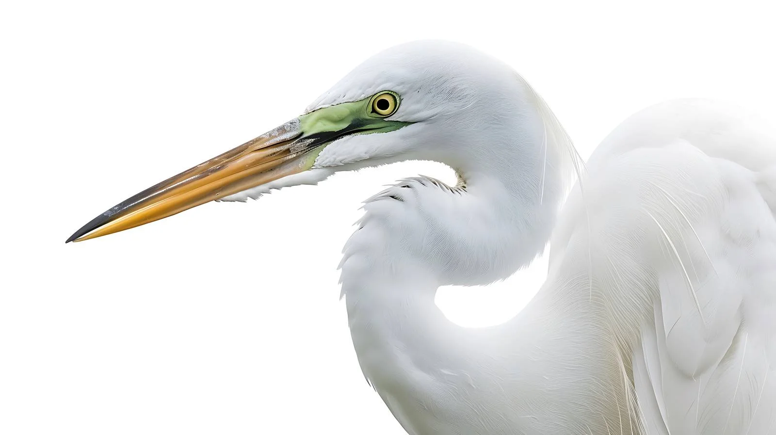 Magnificent Great White Egret Isolated Close-up – free egret image from Dotvec