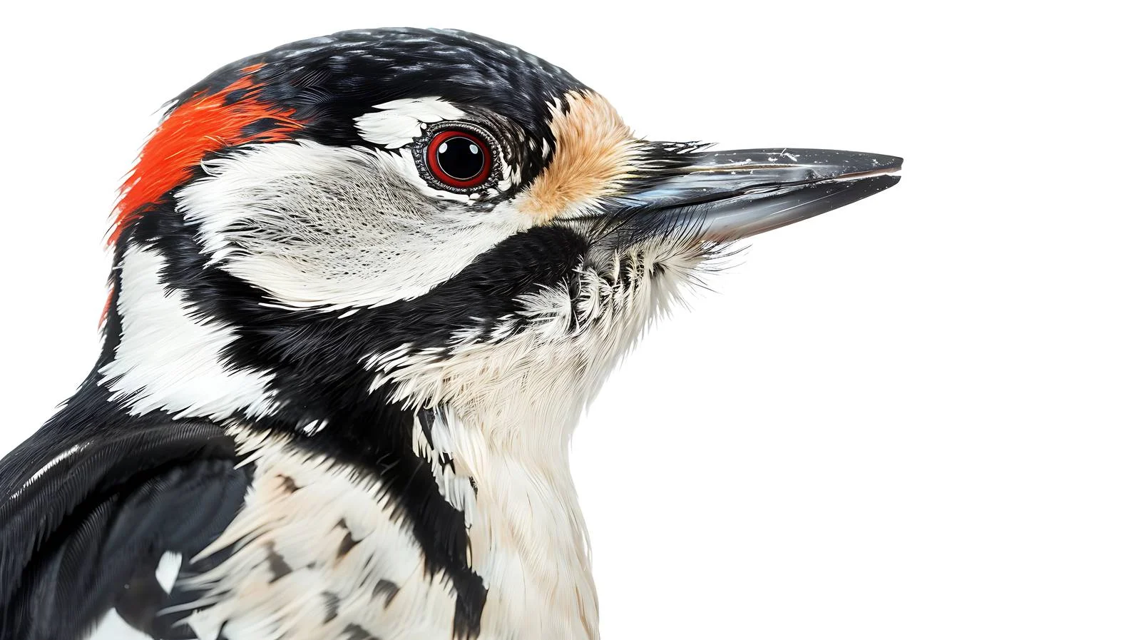 Majestic Greater Spotted Woodpecker in Isolation — free download from Dotvec