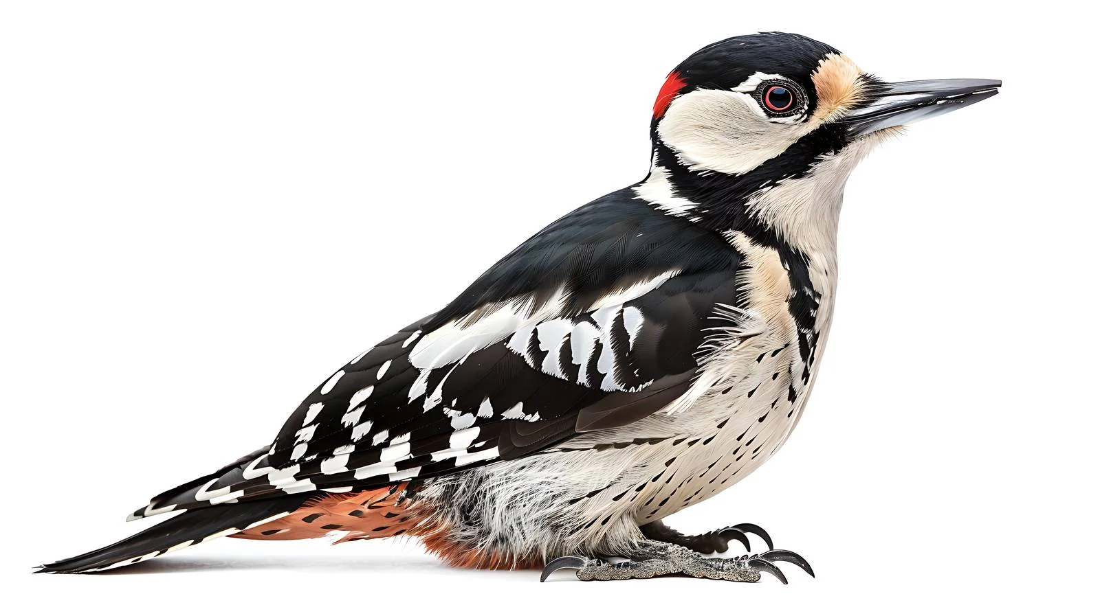 Majestic Greater Spotted Woodpecker Isolated — free download from Dotvec