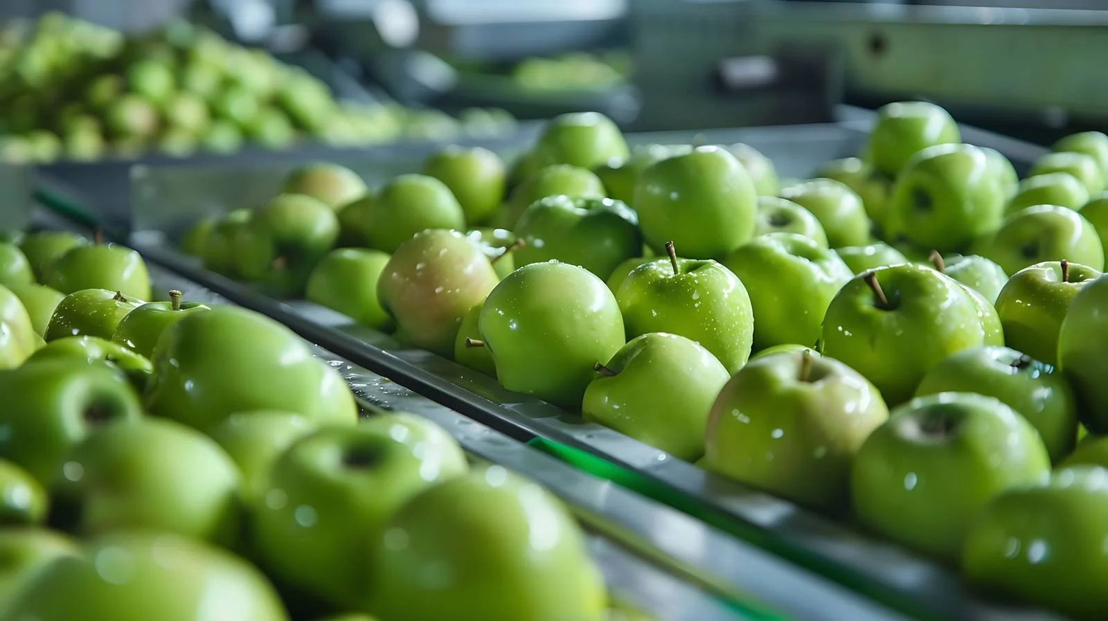 Sorting Green Apples in Factory — free download from Dotvec