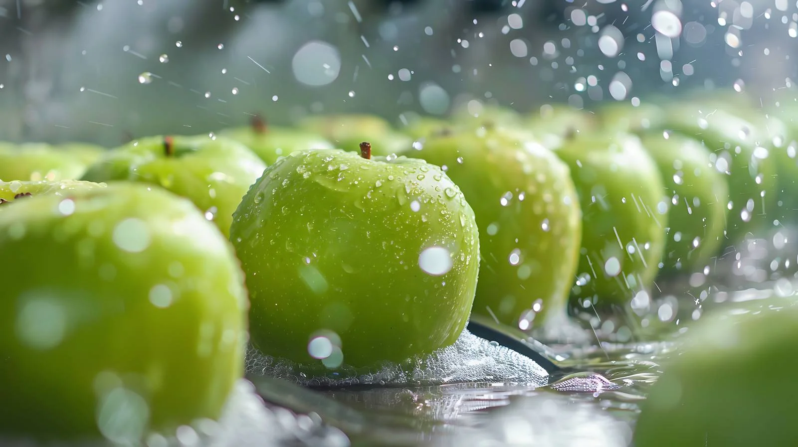 Apple Washing Process in Factory — free download from Dotvec