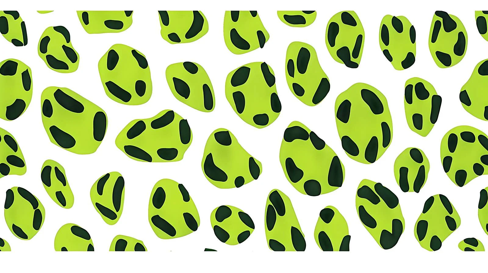 Elegant Green Cheetah Print on White — free download from Dotvec