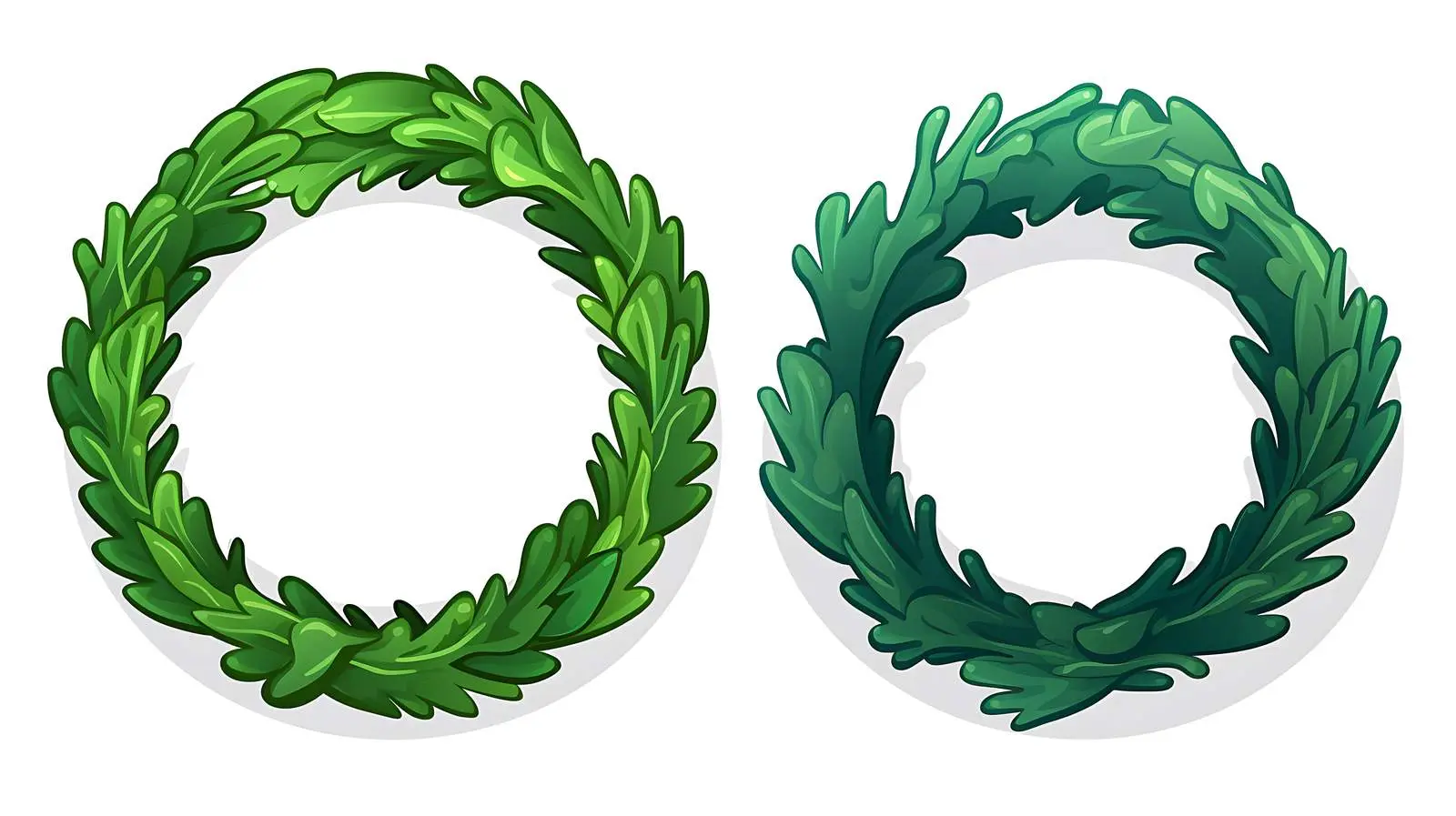 Festive Christmas Wreath Cartoon Illustration — free download from Dotvec