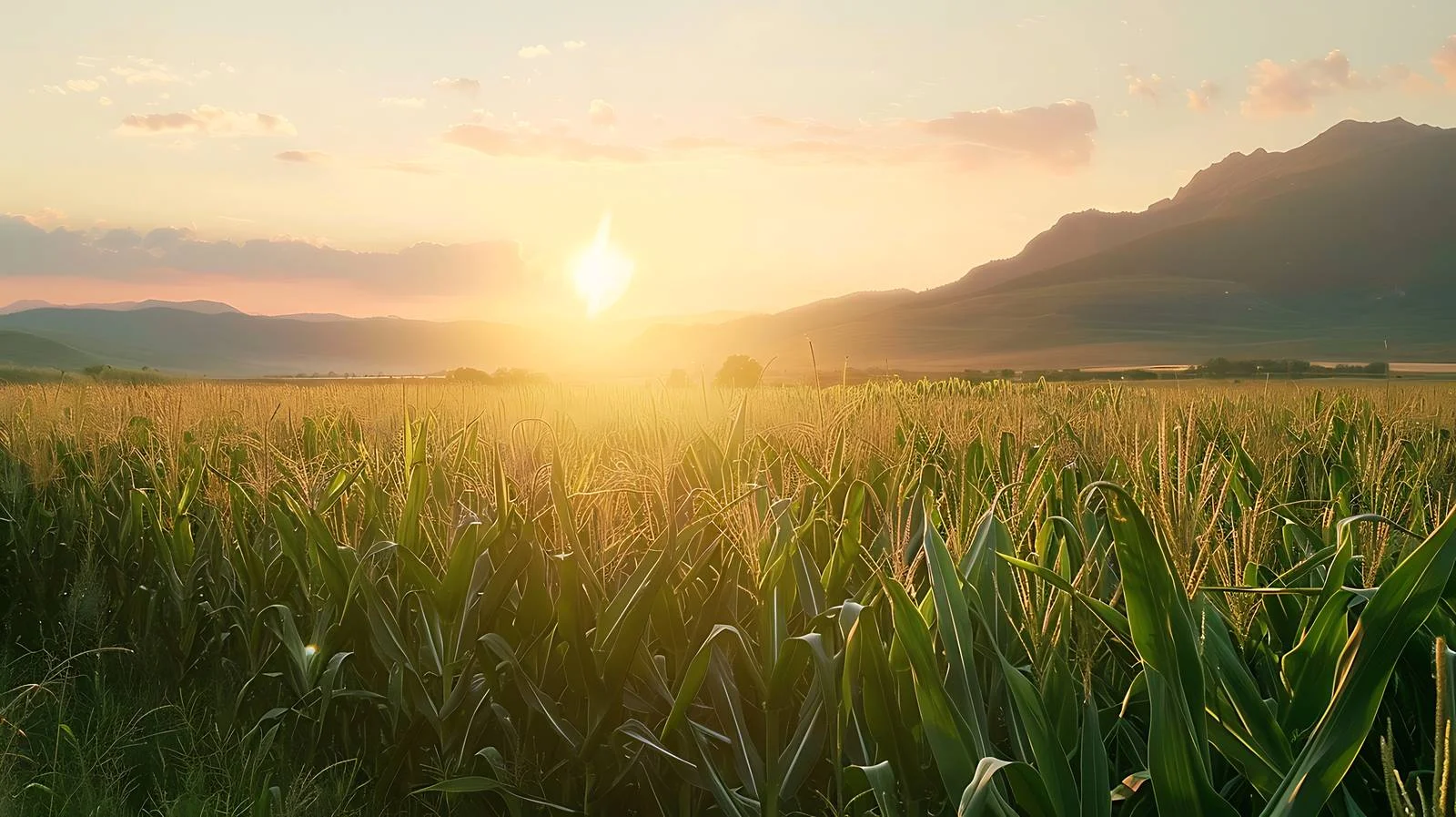 Serene Corn Field at Dusk — free download from Dotvec